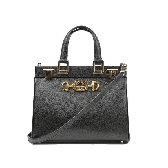 Gucci Zumi Handle Black Handbag Top - Picture 7 of 7